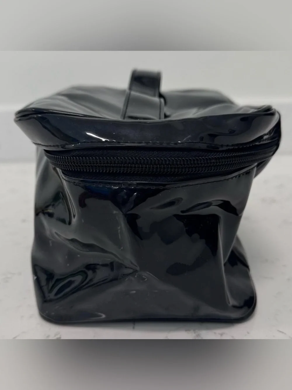 Givenchy Parfums Perfume Makeup Cosmetic Bag Glossy Black